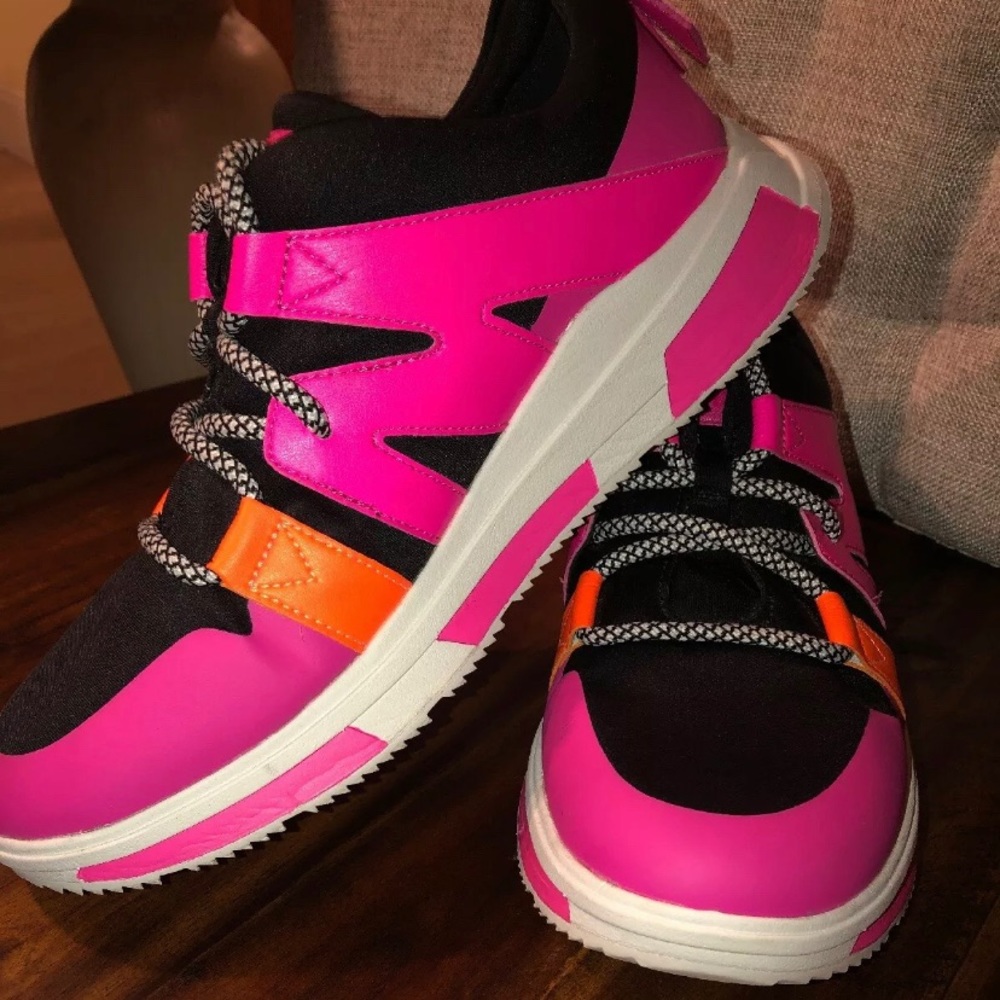 FitFlop Running Shoes Pink Black And Orange Sz 9
